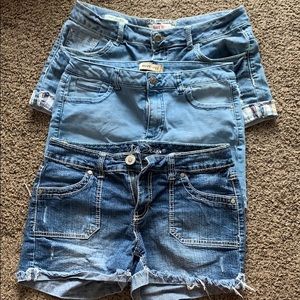 Jeans Shorts (three pairs)